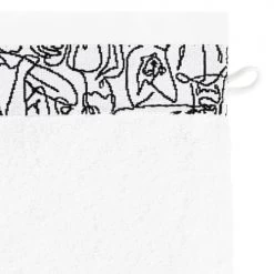 Carré Blanc Serviettes De Toilette Gant De Toilette Coton Blanc -Gants de toilette Soldes gant de toilette coton blanc 3