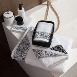 Carré Blanc Serviettes De Toilette Gant De Toilette Coton Blanc -Gants de toilette Soldes gant de toilette coton blanc 4