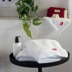 Carré Blanc Serviettes De Toilette Gant De Toilette Coton Blanc -Gants de toilette Soldes gant de toilette coton blanc 9