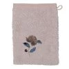 Carré Blanc Serviettes De Toilette Gant De Toilette Coton Broderie Florale Blush -Gants de toilette Soldes gant de toilette coton broderie florale blush