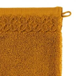 Carré Blanc Serviettes De Toilette Gant De Toilette Coton Curcuma -Gants de toilette Soldes gant de toilette coton curcuma 3