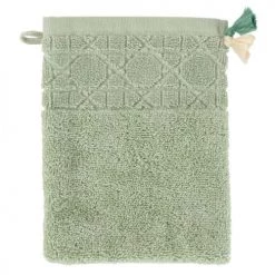 Carré Blanc Serviettes De Toilette Gant De Toilette Coton Eucalyptus -Gants de toilette Soldes gant de toilette coton eucalyptus 1