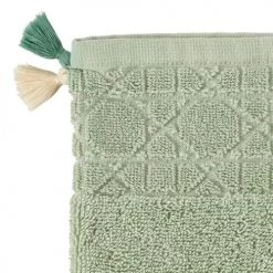 Carré Blanc Serviettes De Toilette Gant De Toilette Coton Eucalyptus -Gants de toilette Soldes gant de toilette coton eucalyptus 2