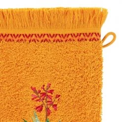 Carré Blanc Serviettes De Toilette Gant De Toilette Coton Papaye -Gants de toilette Soldes gant de toilette coton papaye 3
