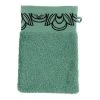 Carré Blanc Serviettes De Toilette Gant De Toilette Coton Vert -Gants de toilette Soldes gant de toilette coton vert