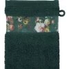 Essenza Home Serviettes De Toilette Gant De Toilette En Coton Dark Green 16X22 Cm -Gants de toilette Soldes gant de toilette en coton dark green 16x22 cm