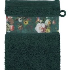 Essenza Home Serviettes De Toilette Gant De Toilette En Coton Dark Green 16X22 Cm -Gants de toilette Soldes gant de toilette en coton dark green 16x22 cm 3
