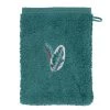 Carré Blanc Serviettes De Toilette Gant De Toilette Vert épicéa -Gants de toilette Soldes gant de toilette vert epicea