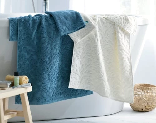 Becquet Serviettes De Toilette Gants De Toilette Bleu 15x21 En Coton 4 Becquet Serviettes De Toilette Gants De Toilette Bleu 15x21 En Coton – Image 2