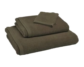 Becquet Serviettes De Toilette Gants De Toilette Vert Kaki 15x21 En Coton Bio 8 Becquet Serviettes De Toilette Gants De Toilette Vert Kaki 15x21 En Coton Bio – Image 6