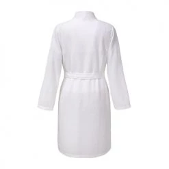 Olivier Desforges Peignoirs Et Chaussons De Bain Kimono Coton Nid D'abeille Blanc S -Gants de toilette Soldes kimono coton nid d abeille blanc s 3