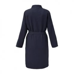 Olivier Desforges Peignoirs Et Chaussons De Bain Kimono Coton Nid D'abeille Bleu M -Gants de toilette Soldes kimono coton nid d abeille bleu m 4