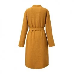 Olivier Desforges Peignoirs Et Chaussons De Bain Kimono Coton Nid D'abeille Jaune L -Gants de toilette Soldes kimono coton nid d abeille jaune l 3