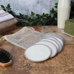 Livoo Serviettes De Toilette Lot De 10 Cotons Démaquillants En Coton Blanc -Gants de toilette Soldes lot de 10 cotons demaquillants en coton blanc 1