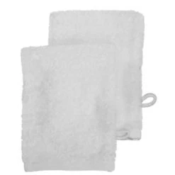 Sensei Maison Serviettes De Toilette Lot De 2 Gants 500 G/m² Nuage 16x22 Cm -Gants de toilette Soldes lot de 2 gants 500 g m2 blanc 16x22 cm 5