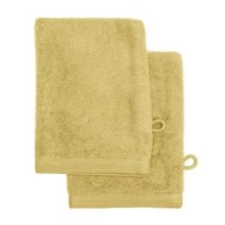 Sensei Maison Serviettes De Toilette Lot De 2 Gants 500 G/m² Poudre 16x22 Cm -Gants de toilette Soldes lot de 2 gants 500 g m2 miel 16x22 cm 1