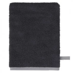 Sensei Maison Serviettes De Toilette Lot De 2 Gants Anthracite 16x22 Cm -Gants de toilette Soldes lot de 2 gants anthracite 16x22 cm 3