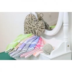 Gants de toilette Soldes -Gants de toilette Soldes lot de 2 gants de toilette carreaux en coton bleu 15x21 cm 4