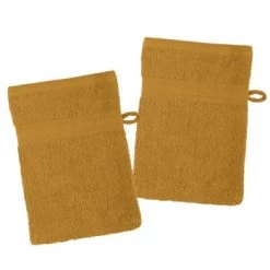 Home Bain Serviettes De Toilette Lot De 2 Gants De Toilette En Coton Bio Coton Taupe 21x15 -Gants de toilette Soldes lot de 2 gants de toilette en coton bio coton curry 21 x 15