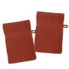 Home Bain Lot De 2 Gants De Toilette En Coton Bio Coton Terracotta 21x15 -Gants de toilette Soldes lot de 2 gants de toilette en coton bio coton terracotta 21x15 3