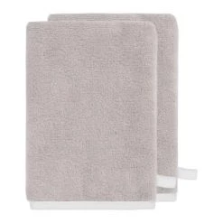 Sensei Maison Serviettes De Toilette Lot De 2 Gants Sable 16x22 Cm -Gants de toilette Soldes lot de 2 gants sable 16x22 cm 2