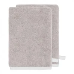 Sensei Maison Serviettes De Toilette Lot De 2 Gants Sable 16x22 Cm