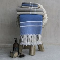 Febronie Décoration De Jardin Lot De 3 Foutas 100x200 + 50x80 (x2) Bleu Grec Et Blanc 10 Febronie Décoration De Jardin Lot De 3 Foutas 100x200 + 50x80 (x2) Bleu Grec Et Blanc -Gants de toilette Soldes lot de 3 foutas 100x200 50x80 x2 bleu grec et blanc 2