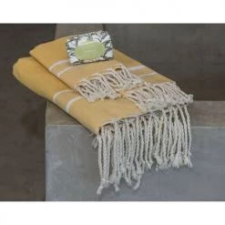 Febronie Décoration De Jardin Lot De 3 Foutas 100x200 + 50x80 (x2) Noir Et Blanc -Gants de toilette Soldes lot de 3 foutas 100x200 50x80 x2 noir et blanc 9