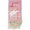Febronie Décoration De Jardin Lot De 3 Foutas 100x200 + 50x80 (x2) Rose Pâle 2 Febronie Décoration De Jardin Lot De 3 Foutas 100x200 + 50x80 (x2) Rose Pâle -Gants de toilette Soldes lot de 3 foutas 100x200 50x80 x2 rose pale