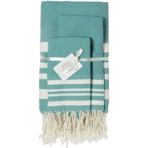 Febronie Décoration De Jardin Lot De 3 Foutas 100x200 + 50x80 (x2) Rose Pâle 6 Febronie Décoration De Jardin Lot De 3 Foutas 100x200 + 50x80 (x2) Rose Pâle – Image 4