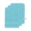 Sensei Maison Serviettes De Toilette Lot De 3 Gants De Toilette 550gr/m² Bleu Turquoise 16x22 Cm -Gants de toilette Soldes lot de 3 gants de toilette 550gr m2 bleu turquoise 16x22 cm