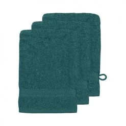 Sensei Maison Serviettes De Toilette Lot De 3 Gants De Toilette 550gr/m² Canard 16x22 Cm