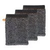 Sensei Maison Serviettes De Toilette Lot De 3 Gants De Toilette 550gr/m² Carbone 16x22 Cm -Gants de toilette Soldes lot de 3 gants de toilette 550gr m2 carbone 16x22 cm 1