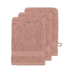 Sensei Maison Serviettes De Toilette Lot De 3 Gants De Toilette 550gr/m² Brique 16x22 Cm -Gants de toilette Soldes lot de 3 gants de toilette 550gr m2 nude 16x22 cm 6