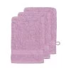 Sensei Maison Lot De 3 Gants De Toilette 550gr/m² Parme 16x22 Cm -Gants de toilette Soldes lot de 3 gants de toilette 550gr m2 parme 16x22 cm