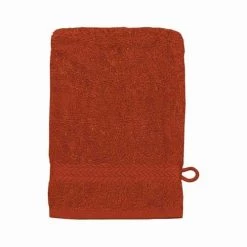 Sensei Maison Serviettes De Toilette Lot De 3 Gants De Toilette 550gr/m² Terracota 16x22 Cm -Gants de toilette Soldes lot de 3 gants de toilette 550gr m2 terracota 16x22 cm 1