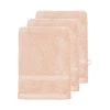 Sensei Maison Serviettes De Toilette Lot De 3 Gants De Toilette 600gr/m² Poudre 16x22 Cm