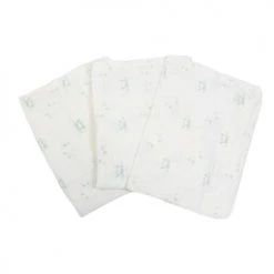 Kinousses Serviettes De Toilette Lot De 3 Gants De Toilette Bébé Blanc Mousseline De Coton