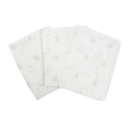 Kinousses Serviettes De Toilette Lot De 3 Gants De Toilette Bébé Blanc Mousseline De Coton -Gants de toilette Soldes lot de 3 gants de toilette bebe blanc mousseline de coton 3
