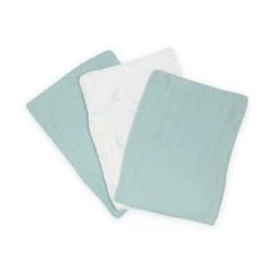 Kinousses Serviettes De Toilette Lot De 3 Gants De Toilette Bébé Vert D'eau Mousseline De Coton -Gants de toilette Soldes lot de 3 gants de toilette bebe vert d eau mousseline de coton 4