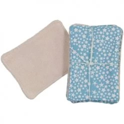 Chouchouette Gants De Toilette Lot De 5 Lingettes Lavables Bleues étoiles
