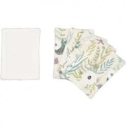 Chouchouette Gants De Toilette Lot De 5 Lingettes Lavables Fleurs