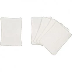 Chouchouette Gants De Toilette Lot De 5 Lingettes Lavables Ivoire