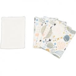 Chouchouette Gants De Toilette Lot De 5 Lingettes Lavables Planètes