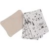 Chouchouette Gants De Toilette Lot De 5 Lingettes Lavables Renard Noir Et Blanc -Gants de toilette Soldes lot de 5 lingettes lavables renard noir et blanc