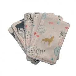 Chouchouette Gants De Toilette Lot De 5 Lingettes Lavables Rose Forêt