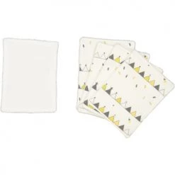 Chouchouette Gants De Toilette Lot De 5 Lingettes Lavables Tipis Beige