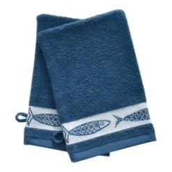 Becquet Serviettes De Toilette Lots De 2 Gants De Toilette Bleu 15x21 En Coton -Gants de toilette Soldes lots de 2 gants de toilette bleu 15x21 en coton 8