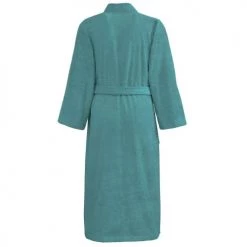 Sensei Maison Peignoirs Et Chaussons De Bain LUXURY - Peignoir De Bain Mixte Col Kimono Aqua Sea XL -Gants de toilette Soldes luxury peignoir de bain mixte col kimono aqua sea xl 1