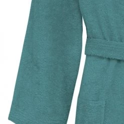 Sensei Maison Peignoirs Et Chaussons De Bain LUXURY - Peignoir De Bain Mixte Col Kimono Aqua Sea XL -Gants de toilette Soldes luxury peignoir de bain mixte col kimono aqua sea xl 2